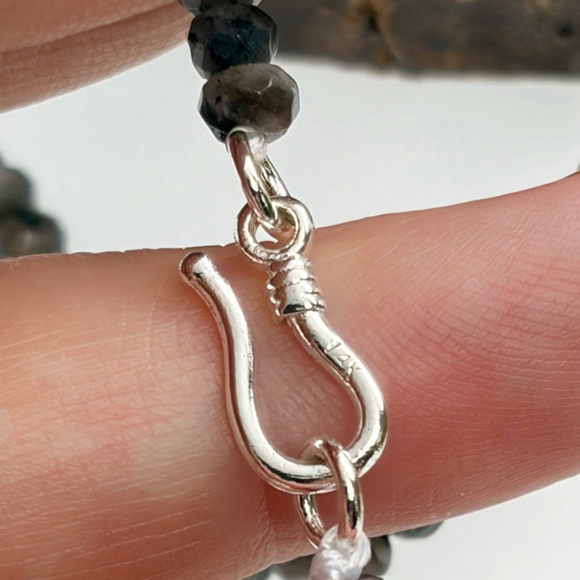 Sterling Silver 925 Chunky Crazy Lace Agate Pendant Tourmaline Moonstone - Picture 7 of 7